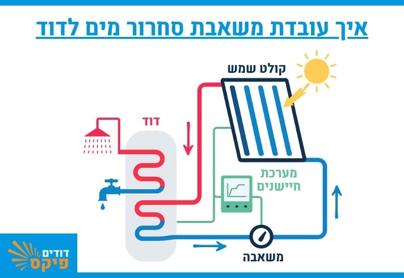 איך עובדת משאבת סחרור מים לדוד שמש